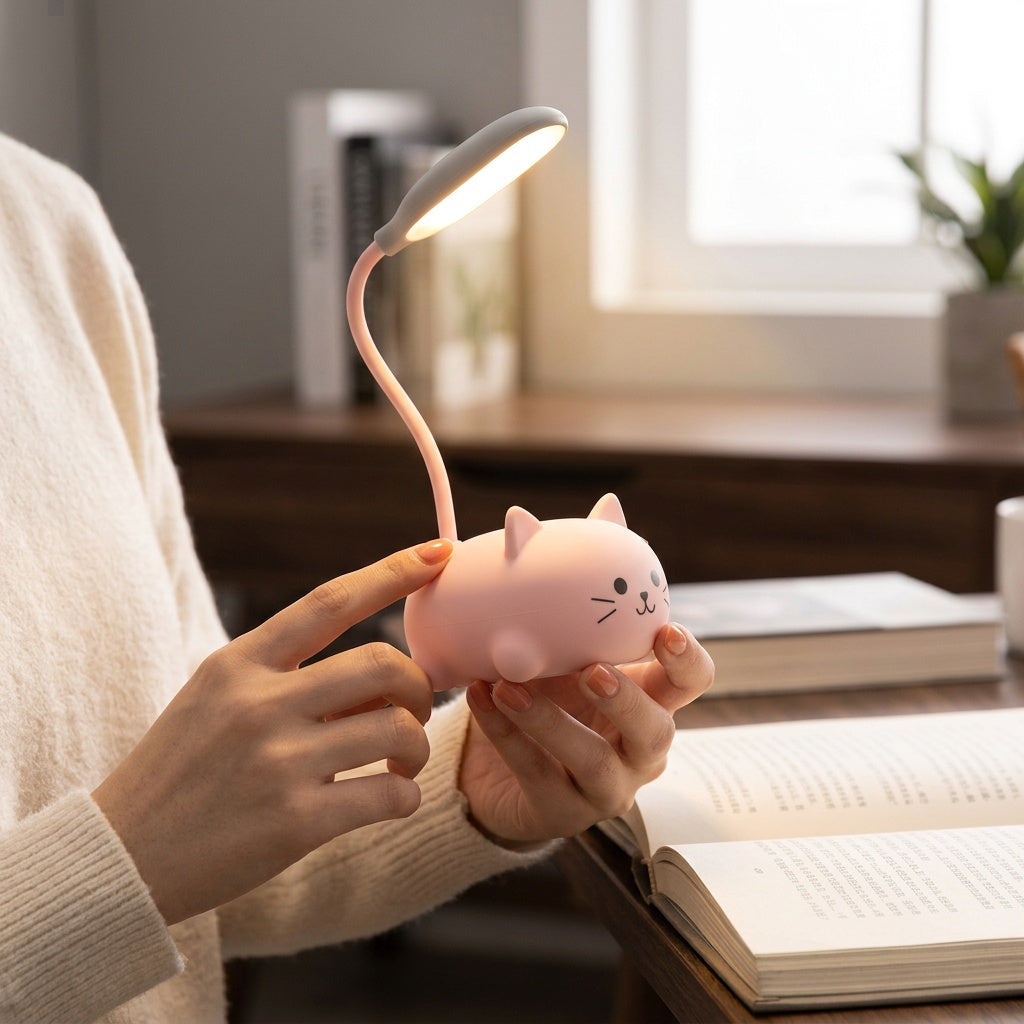 Cat LED Lamp with Soft Glow for Cozy Spaces