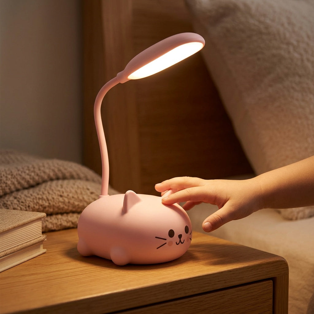 Cat LED Lamp with Soft Glow for Cozy Spaces